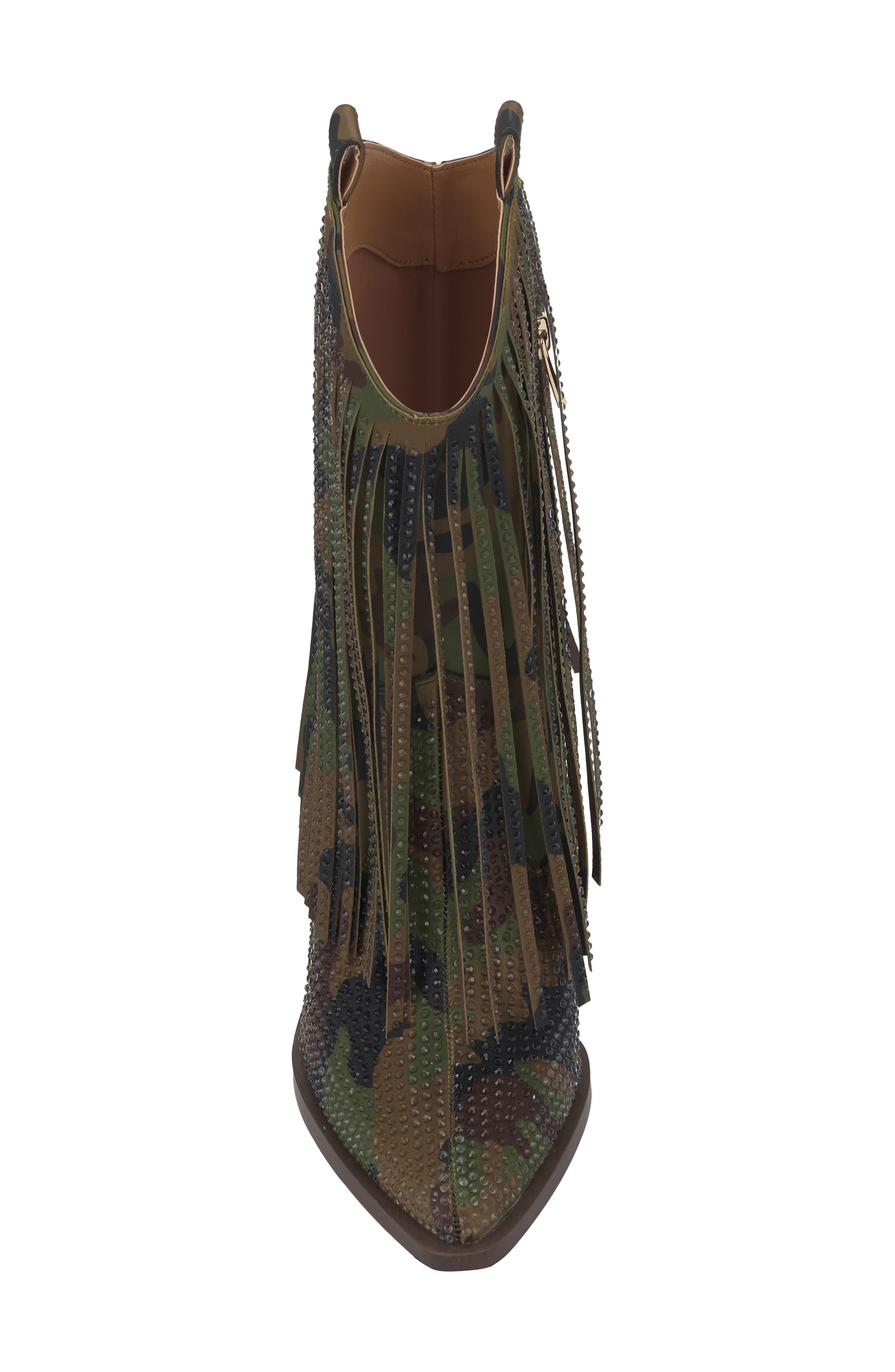 Paredisa Fringe Western Boot, Alternate, color, MDGREEN 06