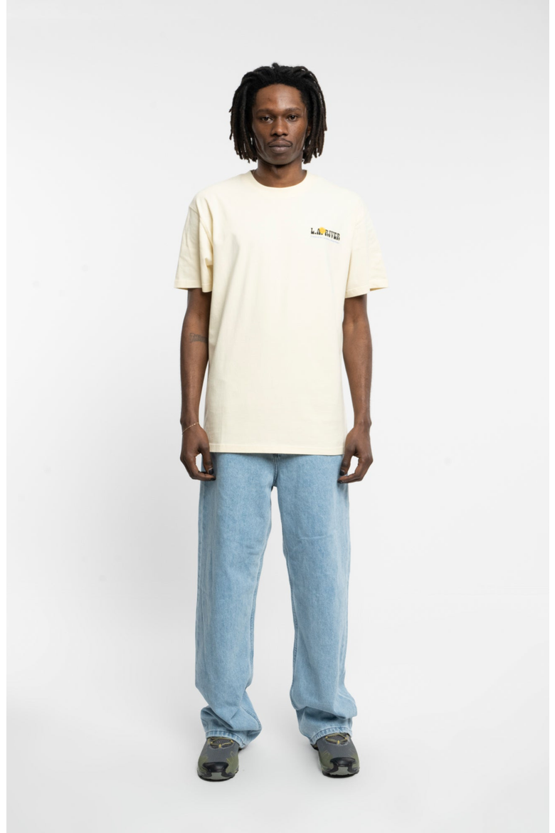Welcome to LA River Tee, Main, color, Beige