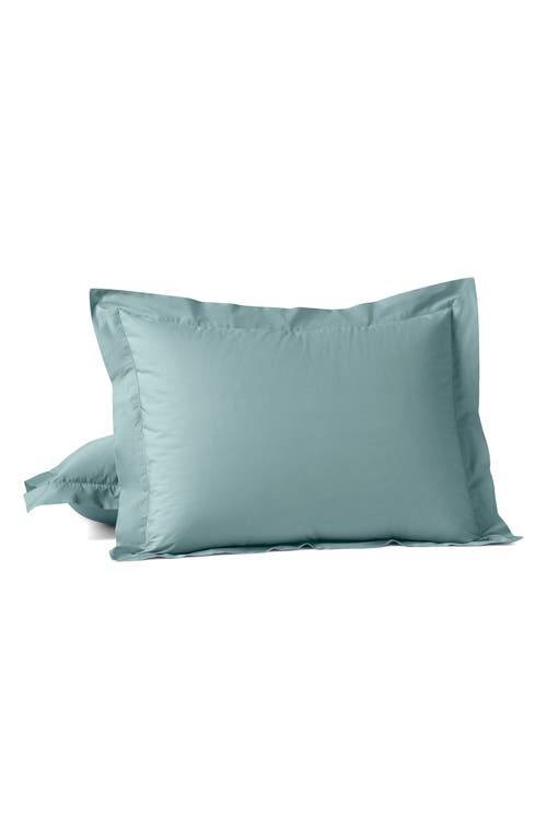 Coyuchi 300 Thread Count Organic Cotton Percale Pillow Sham In Green