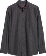 Johnston & Murphy Jacquard Skull Button-Up Shirt