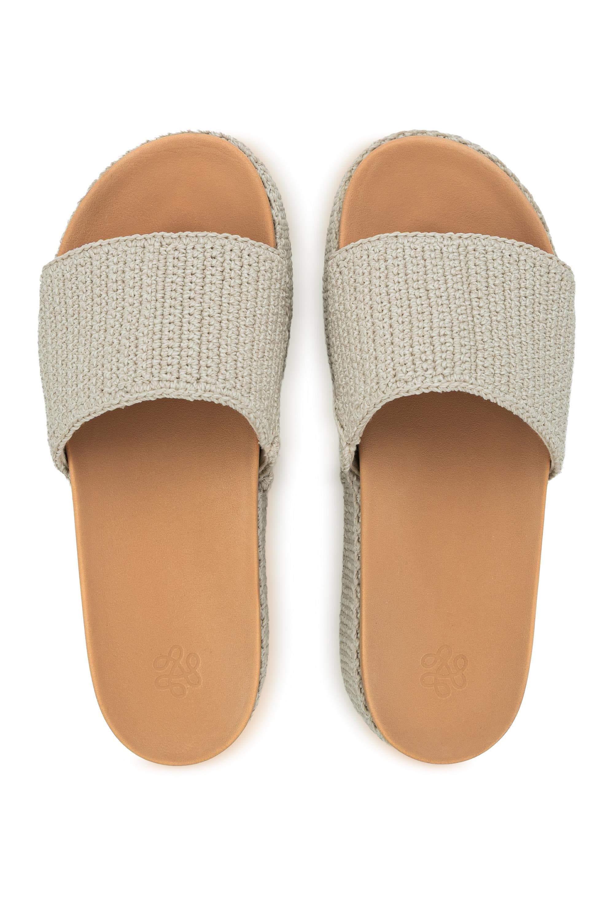Olivia Slide Sandal, Main, color, Ecru