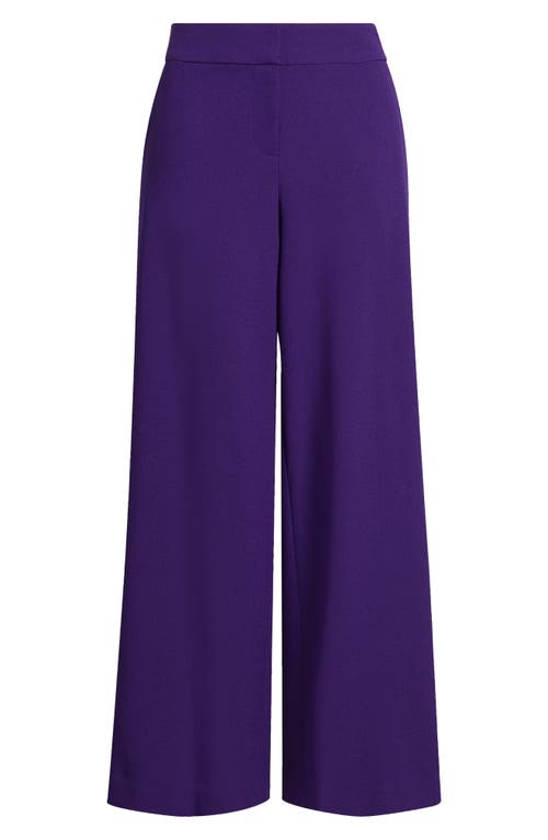 Tahari Asl Wide Leg Pants In Purple