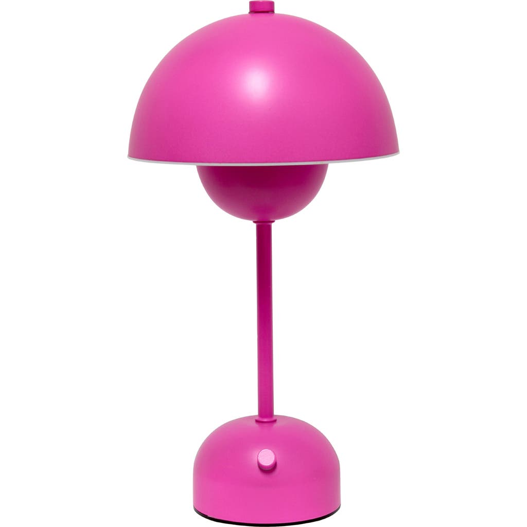 Lalia Home Touch Activated Wireless Lamp In Hot Pink