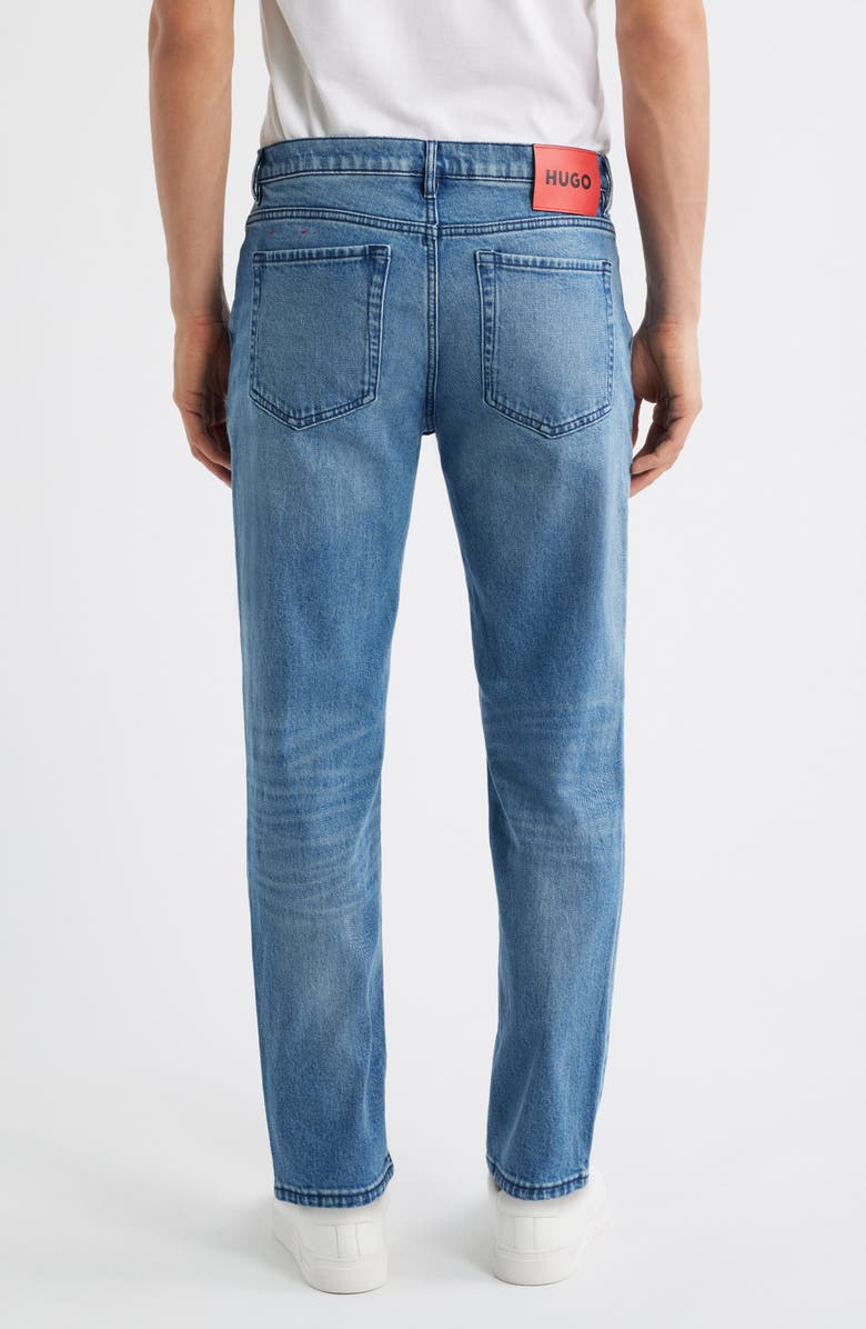 HUGO Slim Straight Leg Jeans, Alternate, color, Medium Blue