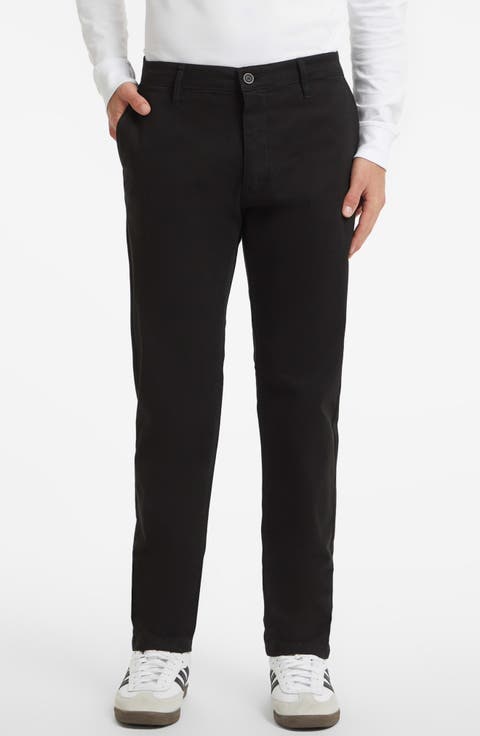 GJ Slim Straight Leg Cotton Twill Chinos