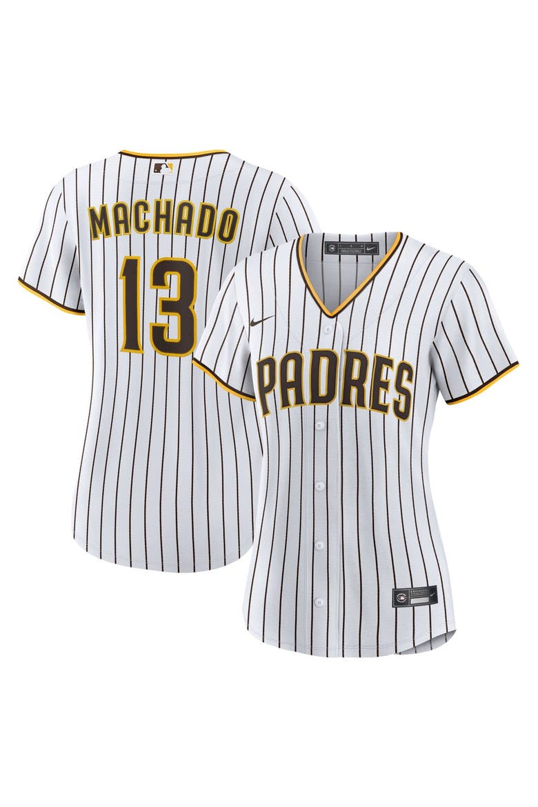 Women's Nike Manny Machado White/Brown San Diego Padres Home Replica Player Jersey, Main, color, White