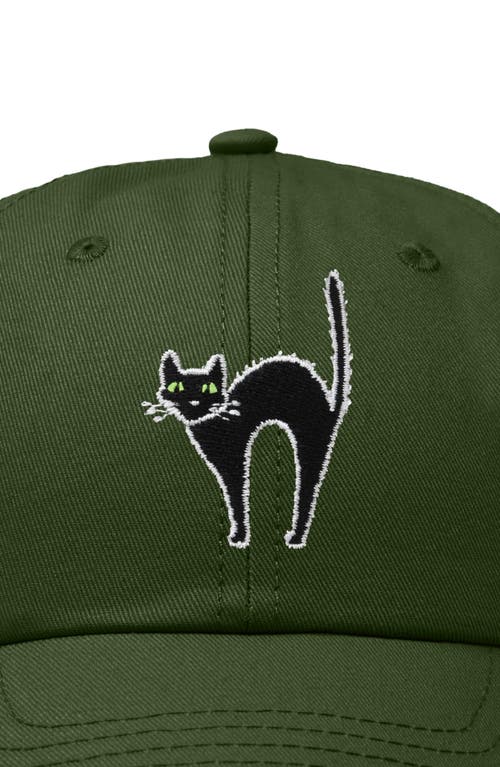 DALIX DALIX BLACK CAT EMBROIDERED CASUAL HAT 