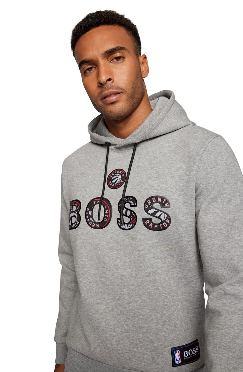 BOSS x NBA Wbounce 2 Toronto Raptors Logo Hoodie, Alternate, color, 