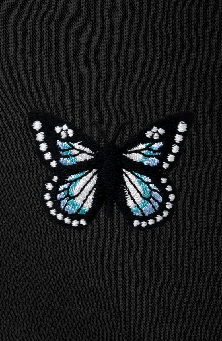 Dalix Butterfly Midweight Relaxed Sweatsuit, Alternate, color, Black