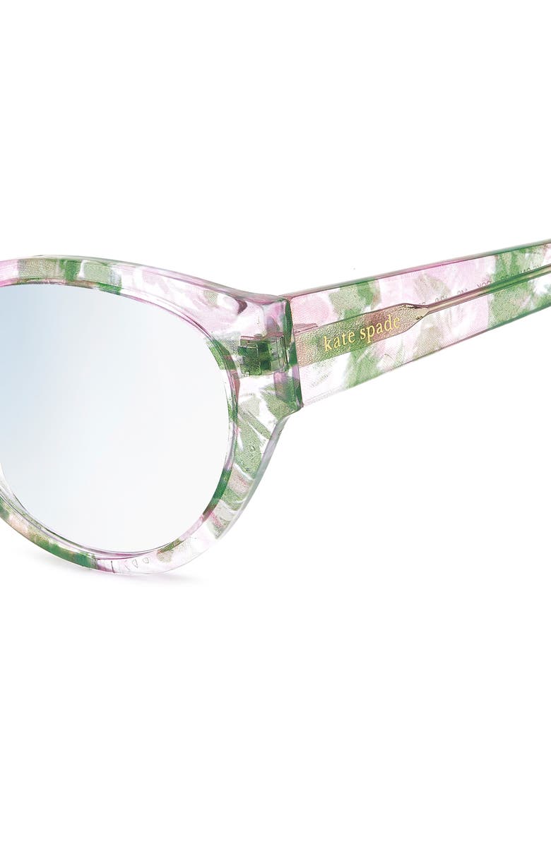 Kate Spade New York 53mm Reading Glasses, Alternate, color, Crystal Pattern/ Blue As