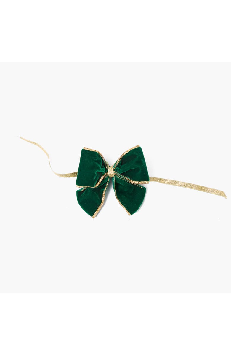Mrs. Alice Velvet Napkin Bows, Alternate, color, Green