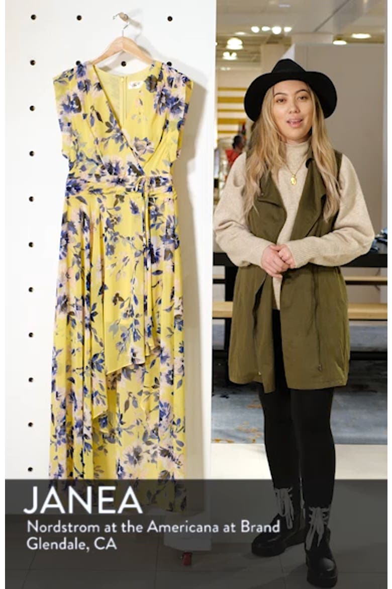 Surplice High/Low Chiffon Maxi dress video