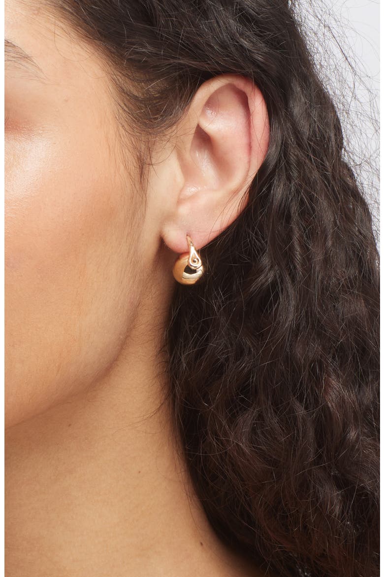 Ellipse Drop Earrings, Alternate, color, GOLD
