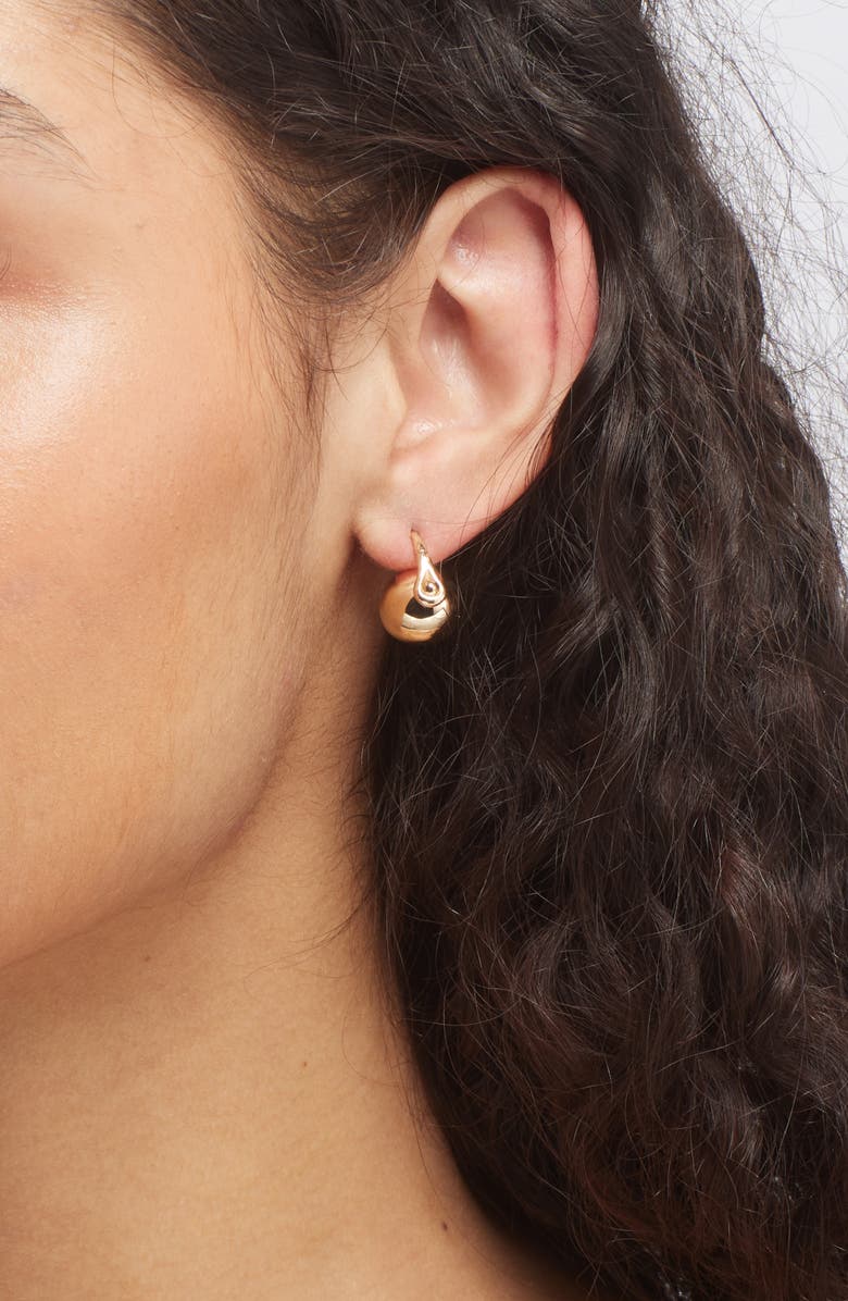 Annika Inez Ellipse Drop Earrings, Alternate, color, Gold