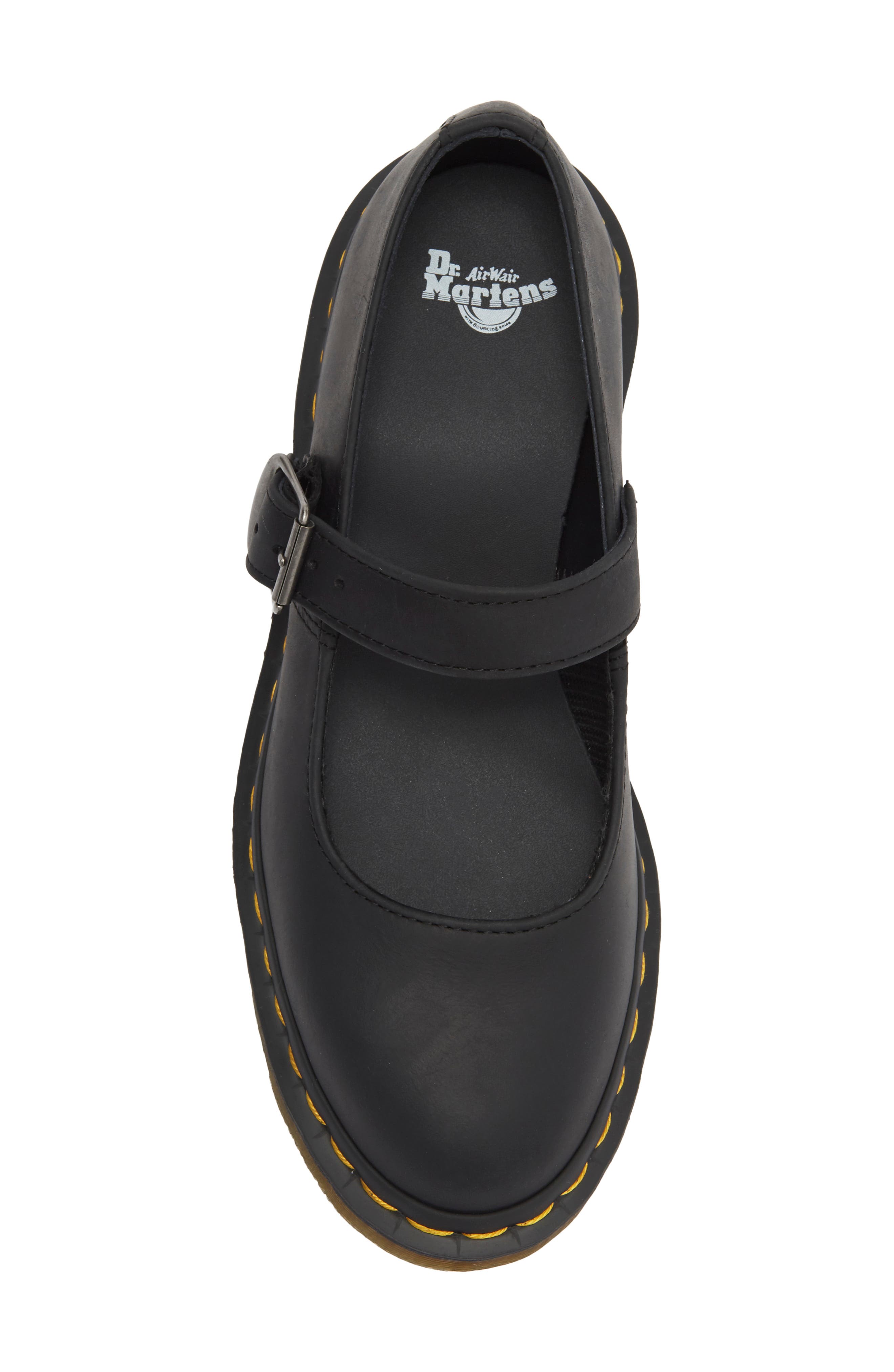 Mariel II Mary Jane Flat, Alternate, color, BLACK