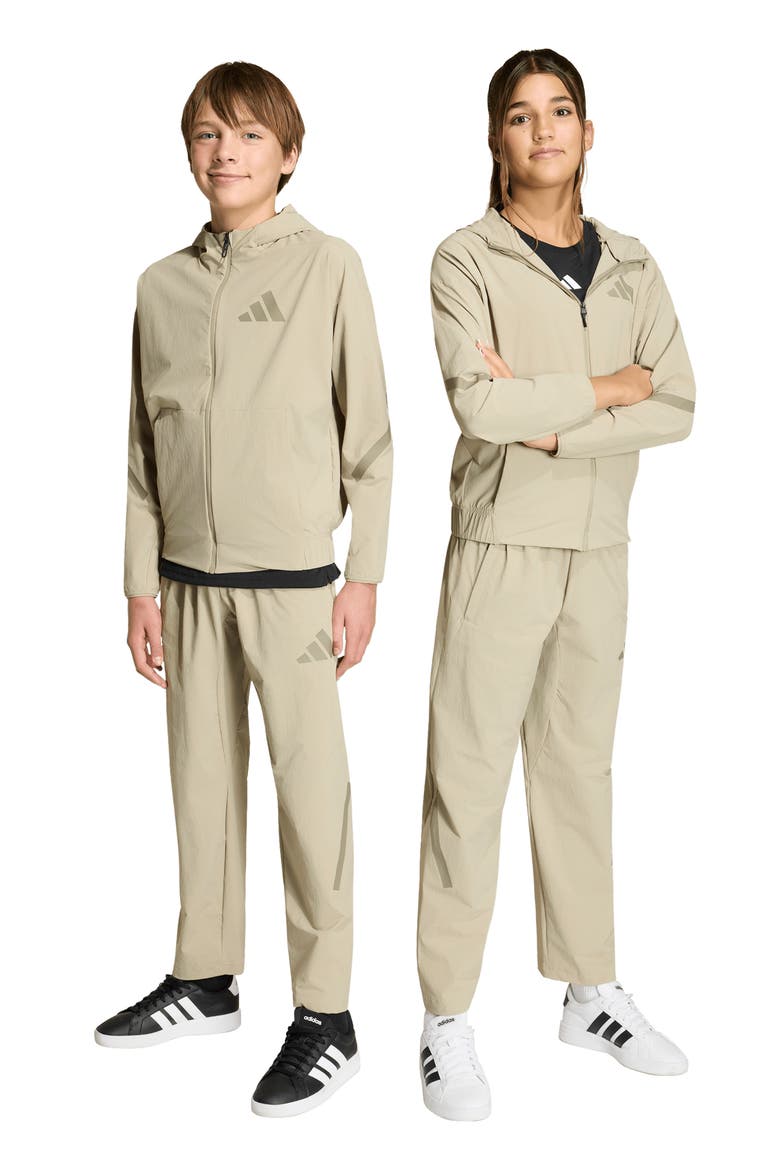 Kids' Z.N.E. Woven Travel Pants, Alternate, color, WONDER CARGO/ CLAY