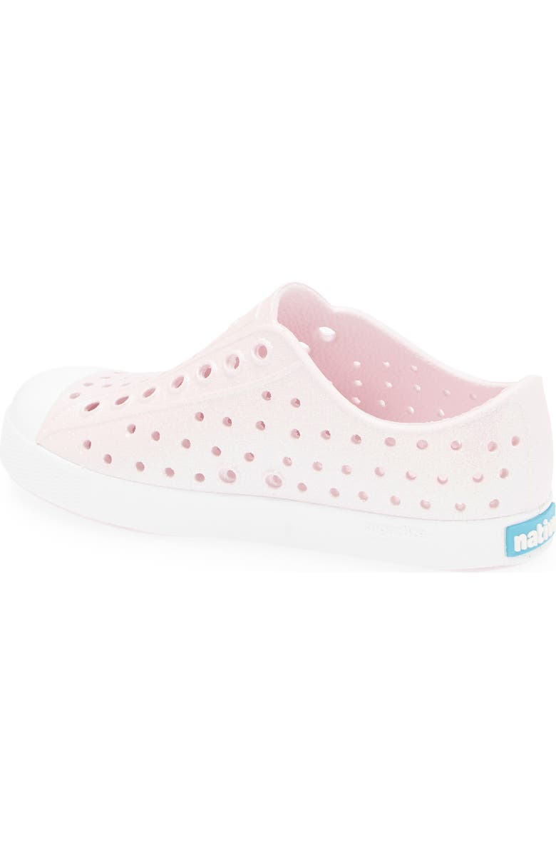 Native Shoes Kids' Jefferson Bling Slip-On Sneaker, Alternate, color, Barely Pink Bling/ White