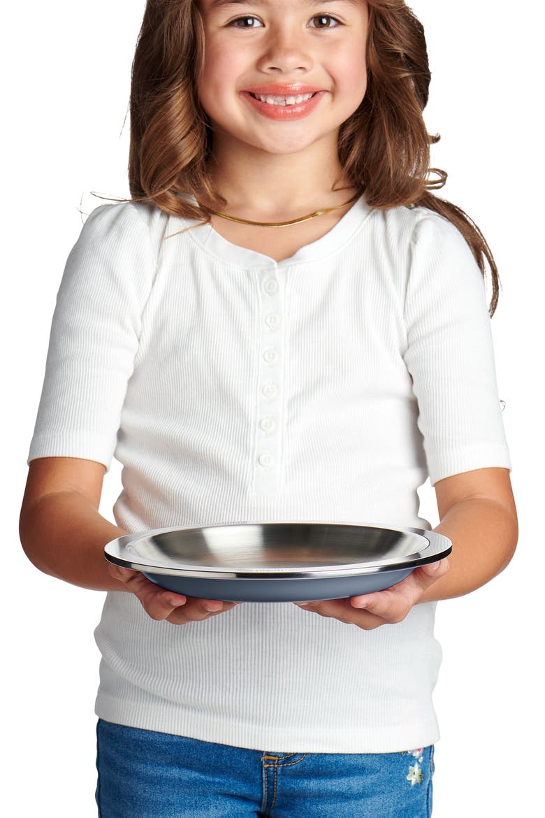 Kids' Stainless Steel Plate, Alternate, color, KOALA