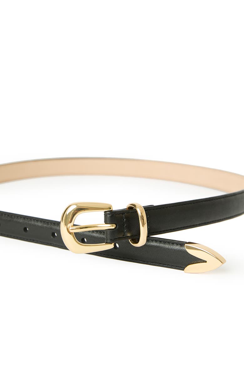 B-Low the Belt Leo Suede Belt, Alternate, color, Black Gold