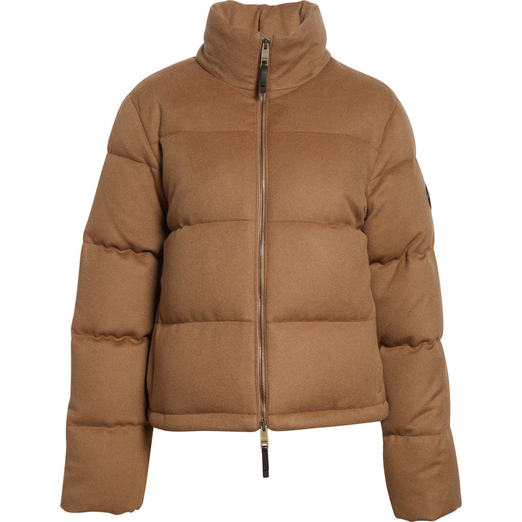 Burberry Ambleside Cashmere Down Puffer Jacket In Brown