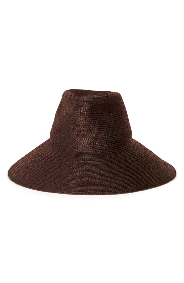 Janessa Leoné Collette Straw Sun Hat, Alternate, color, Chocolate