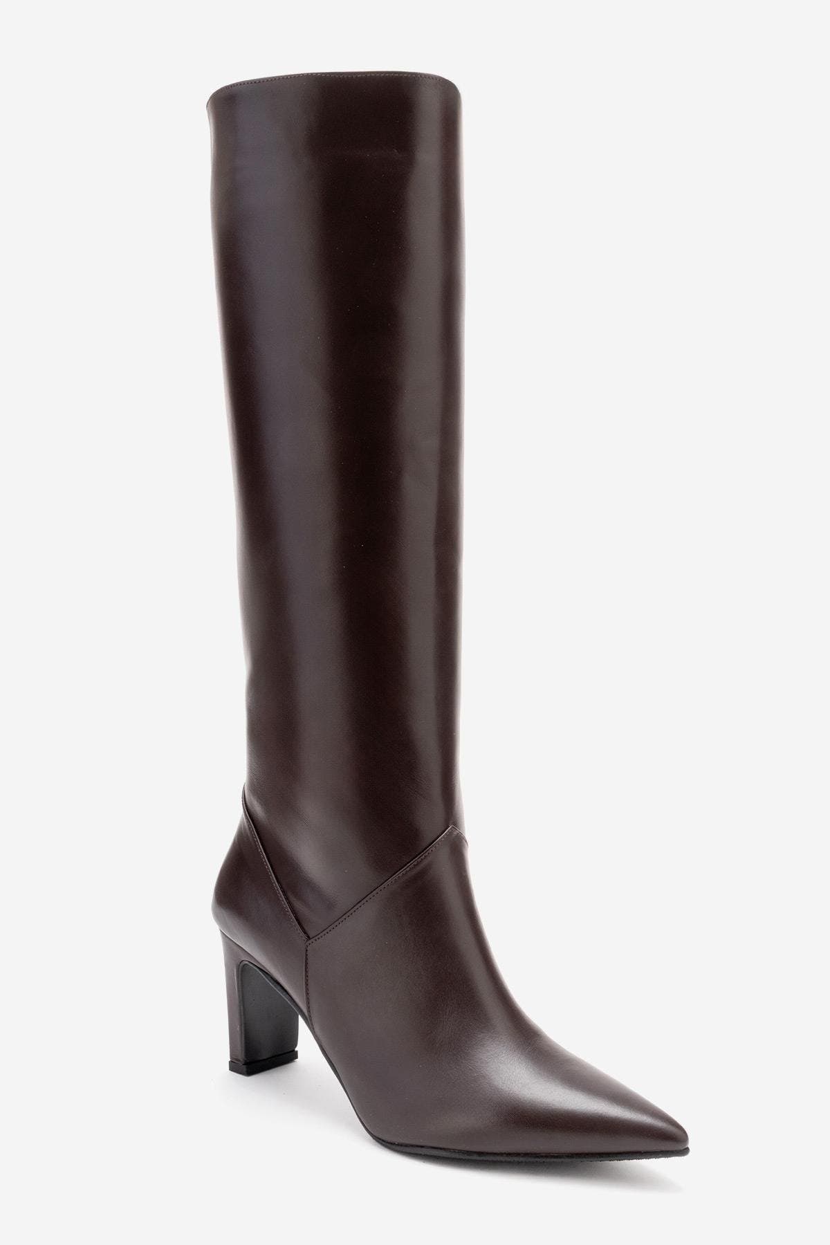 Forever & Always Shoes Merla Leather Block Heel Boot (Women) | Nordstrom