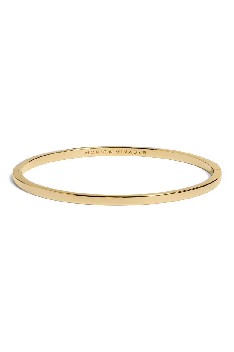 Essential Slim Bangle, Main, color, 18K GOLD VERMEIL