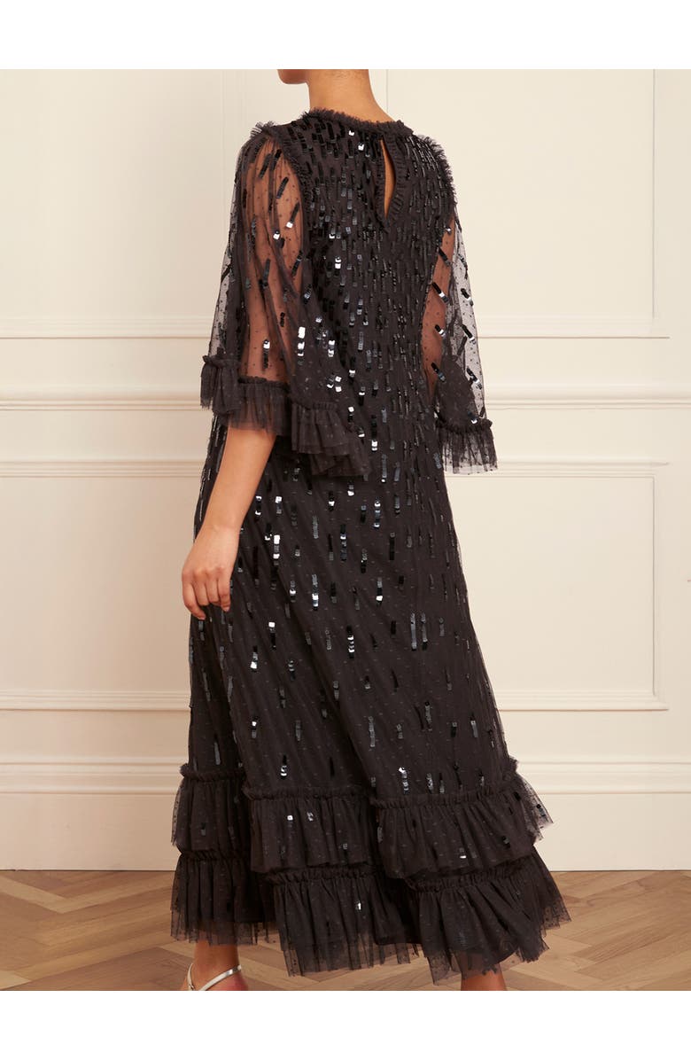 Needle & Thread Sequin Dash Ballerina Dress, Alternate, color, Graphite