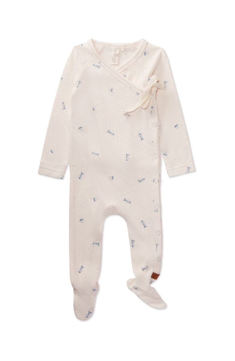 MiniMoi 4 Piece Baby Rayon Blend Pointelle Footie Set, Alternate, color, Winter White