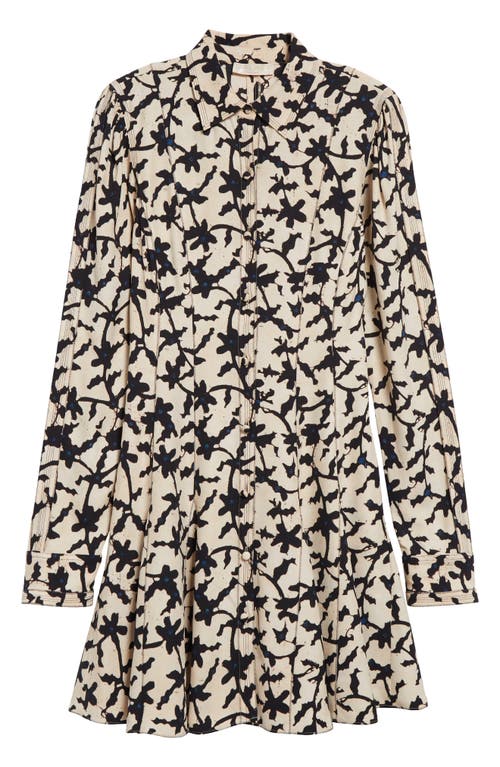 Ulla Johnson Roanne Tie-detailed Mini Shirt Dress In Moonstone