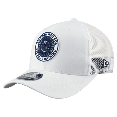 Men's New Era  White Boston Red Sox 2026 Spring Training Fan Pack 9SEVENTY Adjustable Trucker Hat