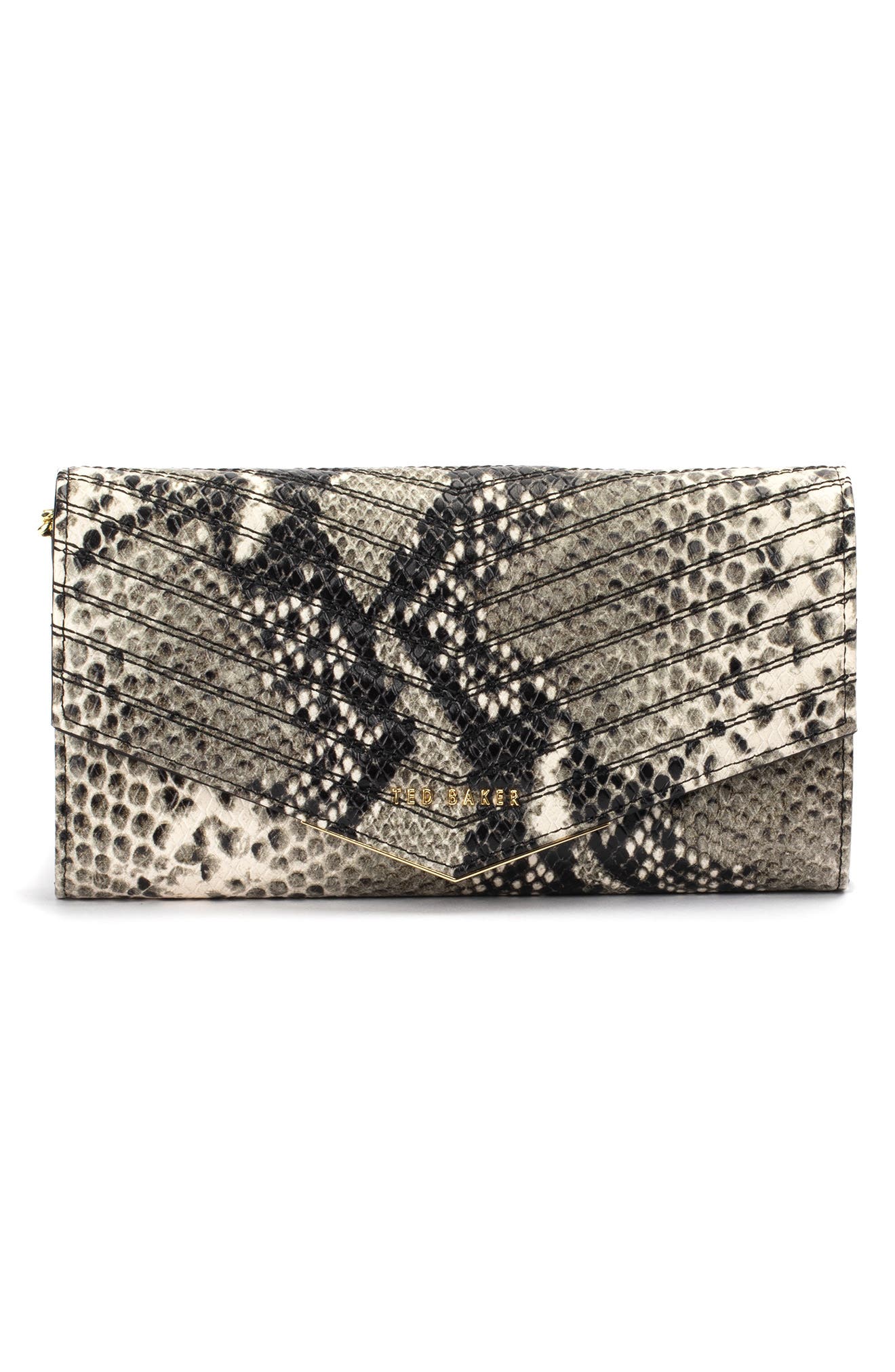 Ladora Exotic Quilted Wallet on a Chain, Alternate, color, SNAKE