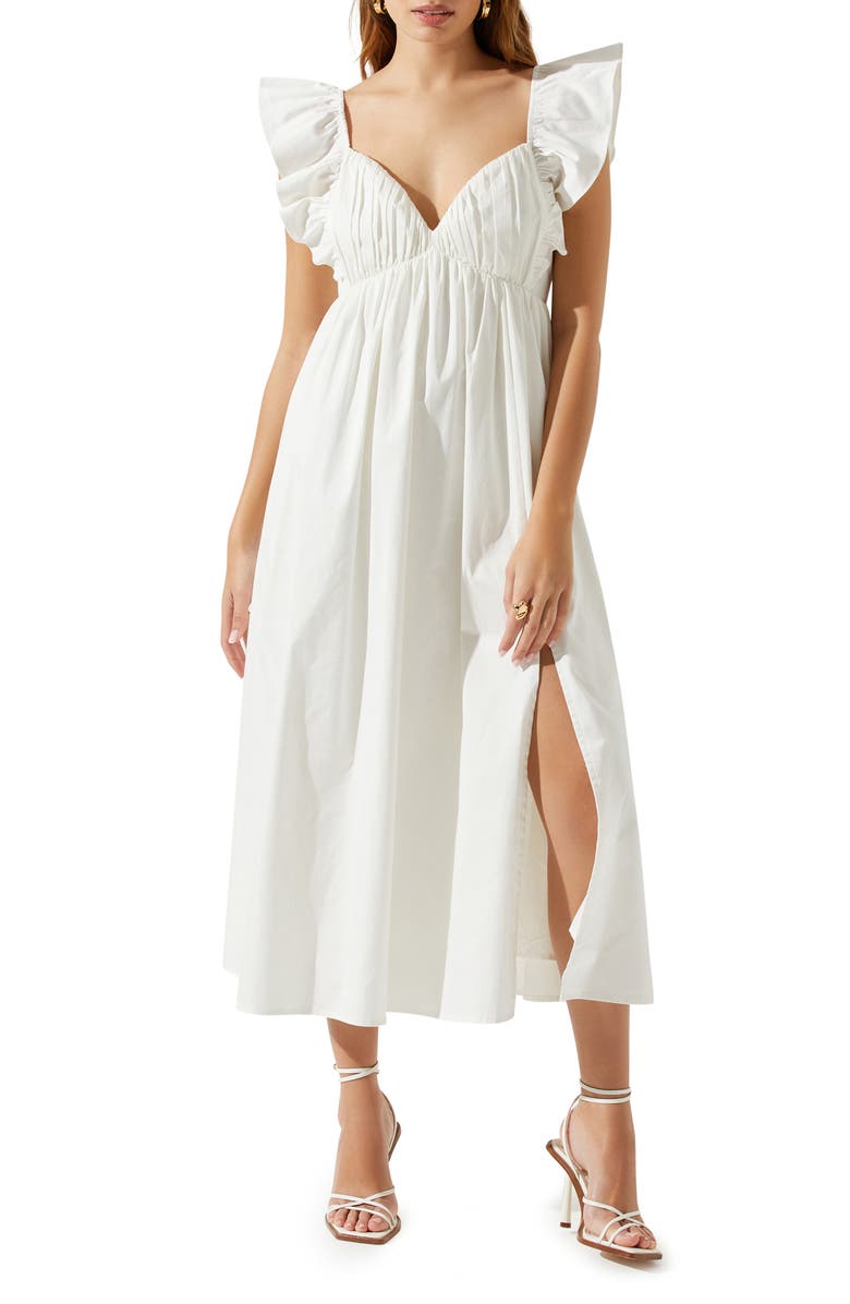 ASTR the Label Flutter Tie Back Maxi Dress | Nordstrom
