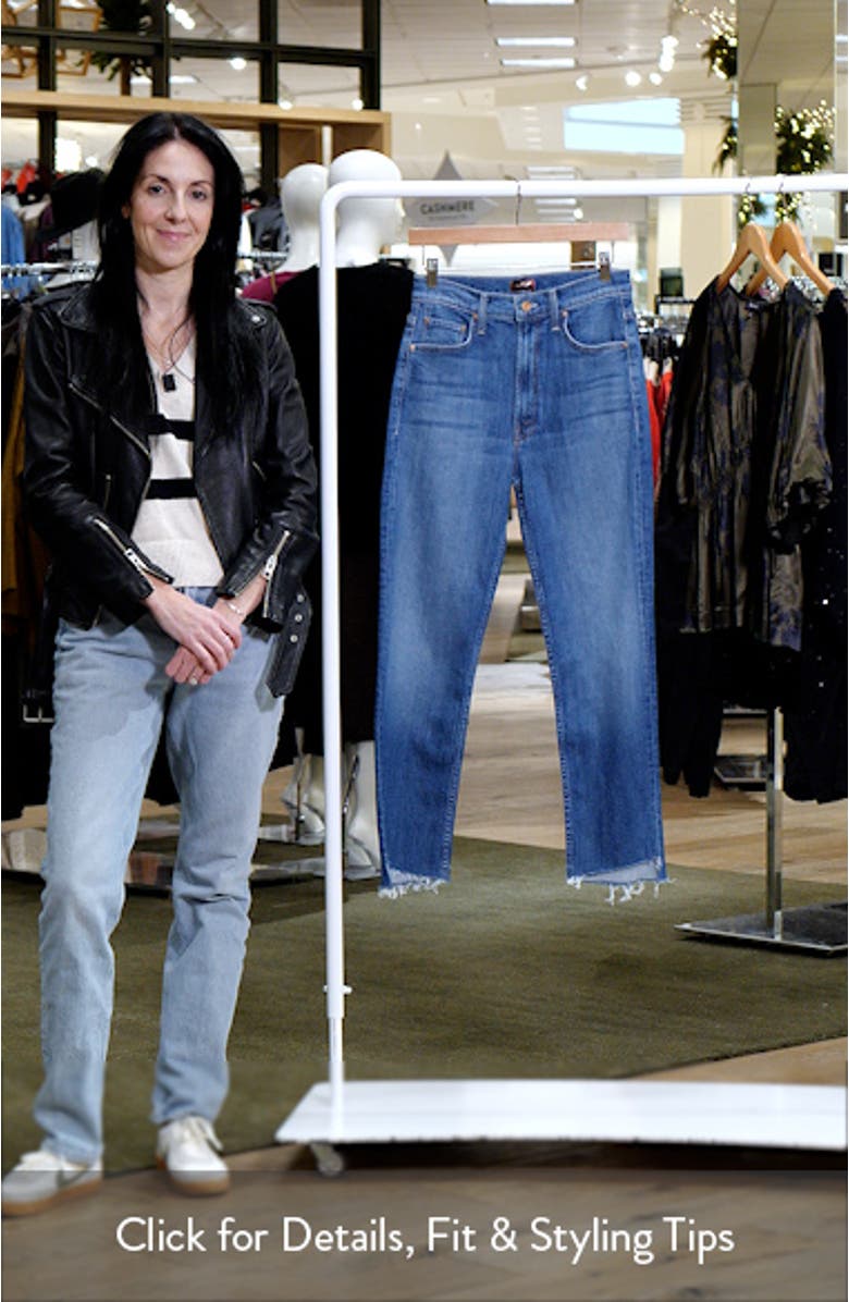 Rider Step Fray Hem Ankle Jeans, sales video thumbnail