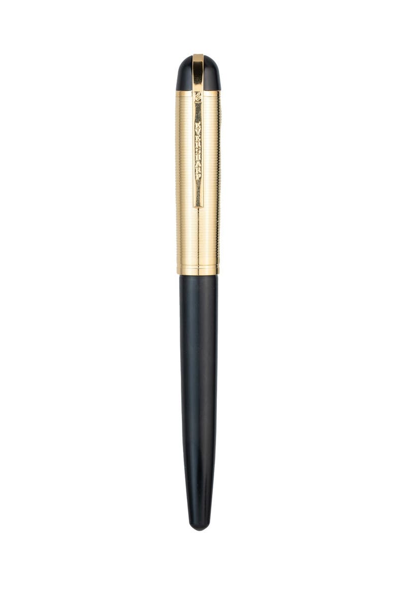 Skyline Black Gold Rollerball Pen, Main, color, Black / Gold