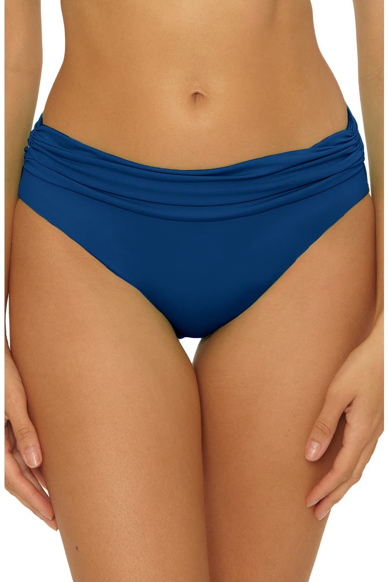 Sun Goddess Hipster Bikini Bottoms, Main, color, NAVY