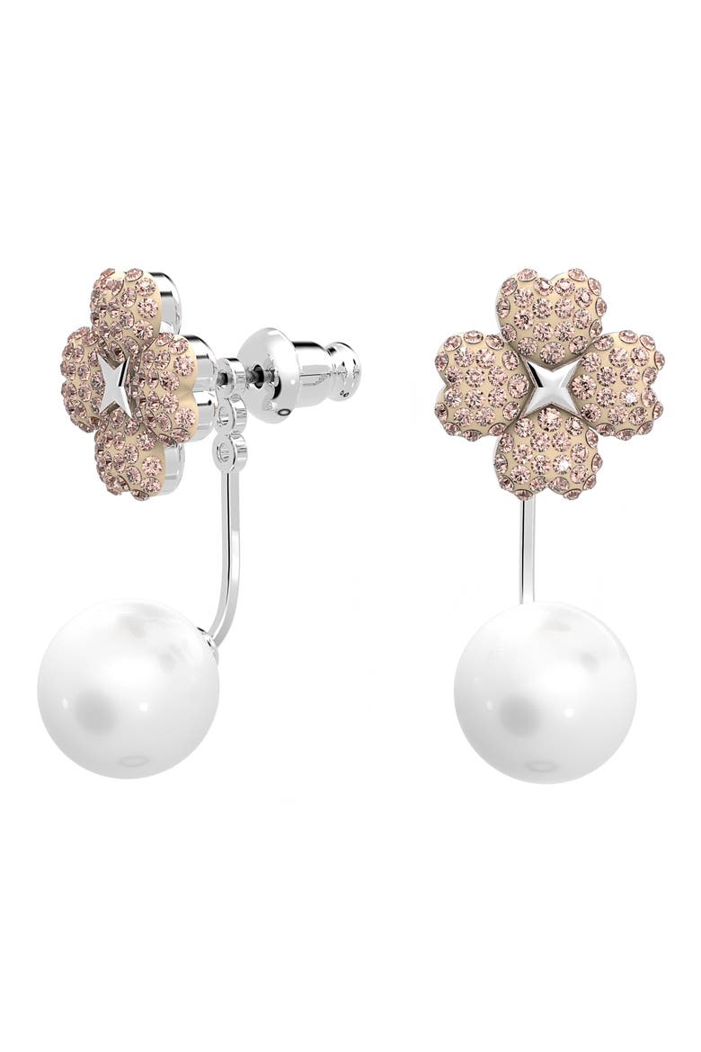 Latisha Imitation Pearl Ear Jackets, Alternate, color, VINTAGE ROSE