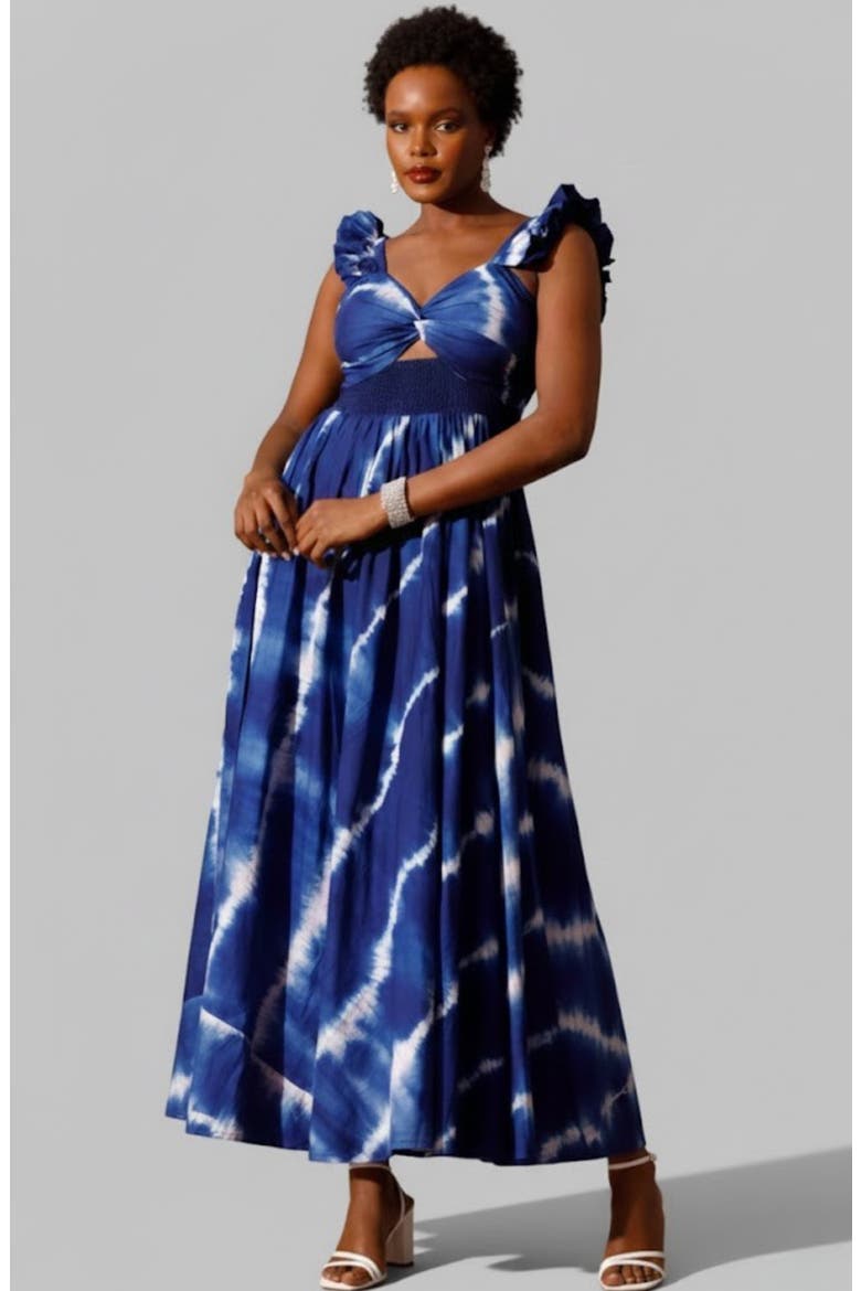 Ibukun Dress, Main, color, Cool Blue