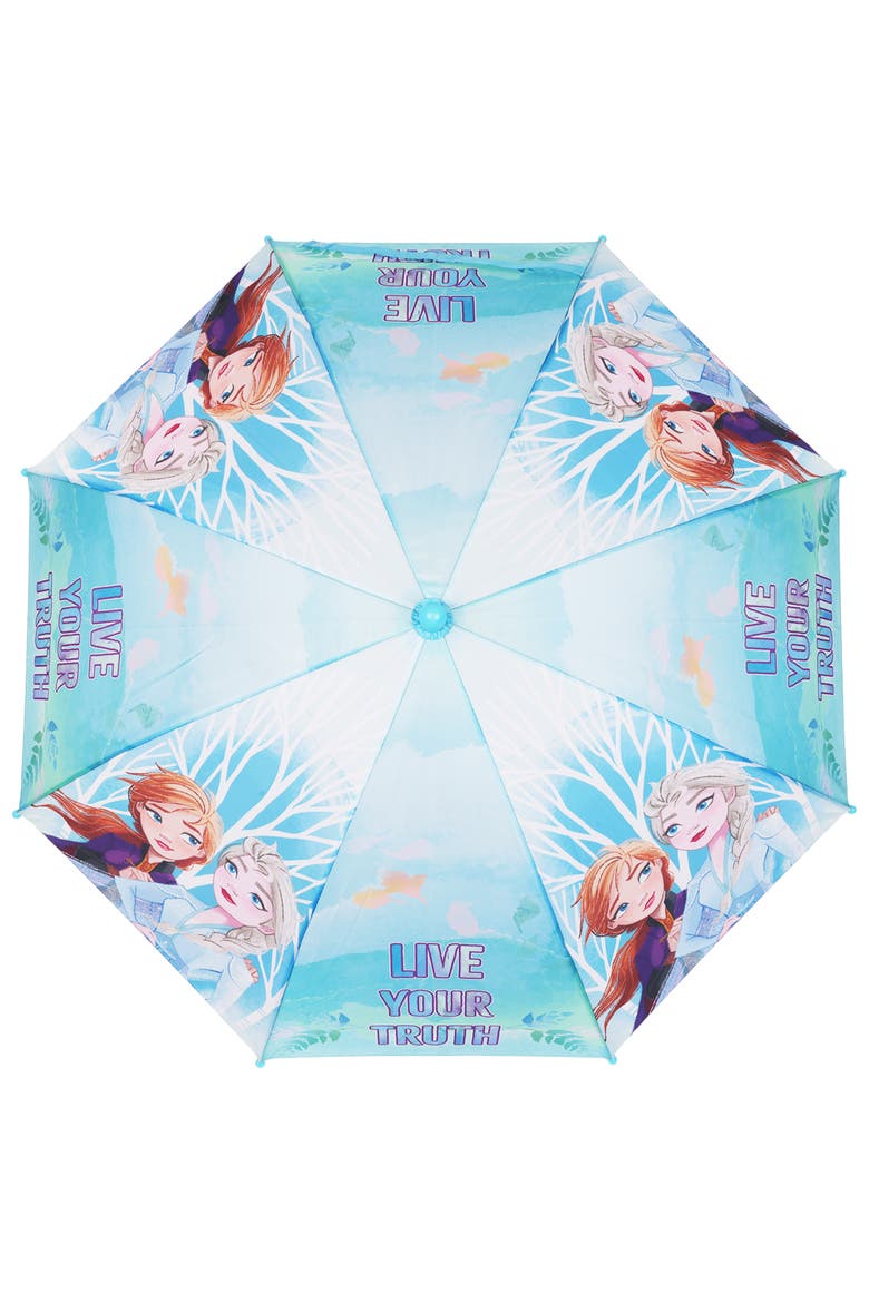 Frozen "Live Your Truth" Kids Umbrella, Alternate, color, LIGHT BLUE