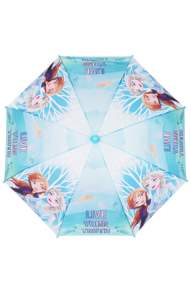 Disney Frozen "Live Your Truth" Kids Umbrella, Alternate, color, Light Blue