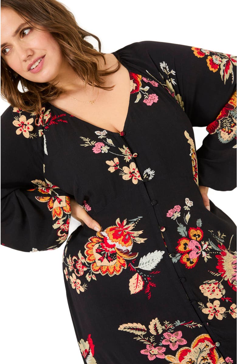 FatFace Plus Size Emma Midi Dress, Alternate, color, 