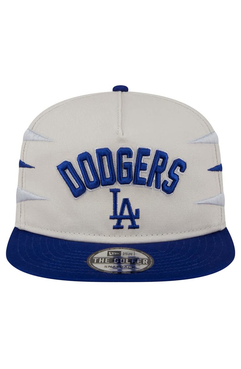 New Era Men's New Era Cream Los Angeles Dodgers Iron Golfer Snapback Hat, Alternate, color, Cream