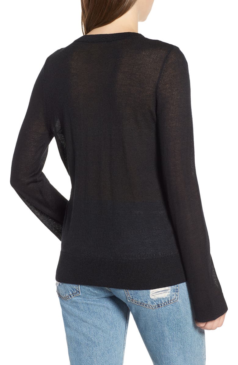 Hinge Surplice Sweater, Alternate, color, 