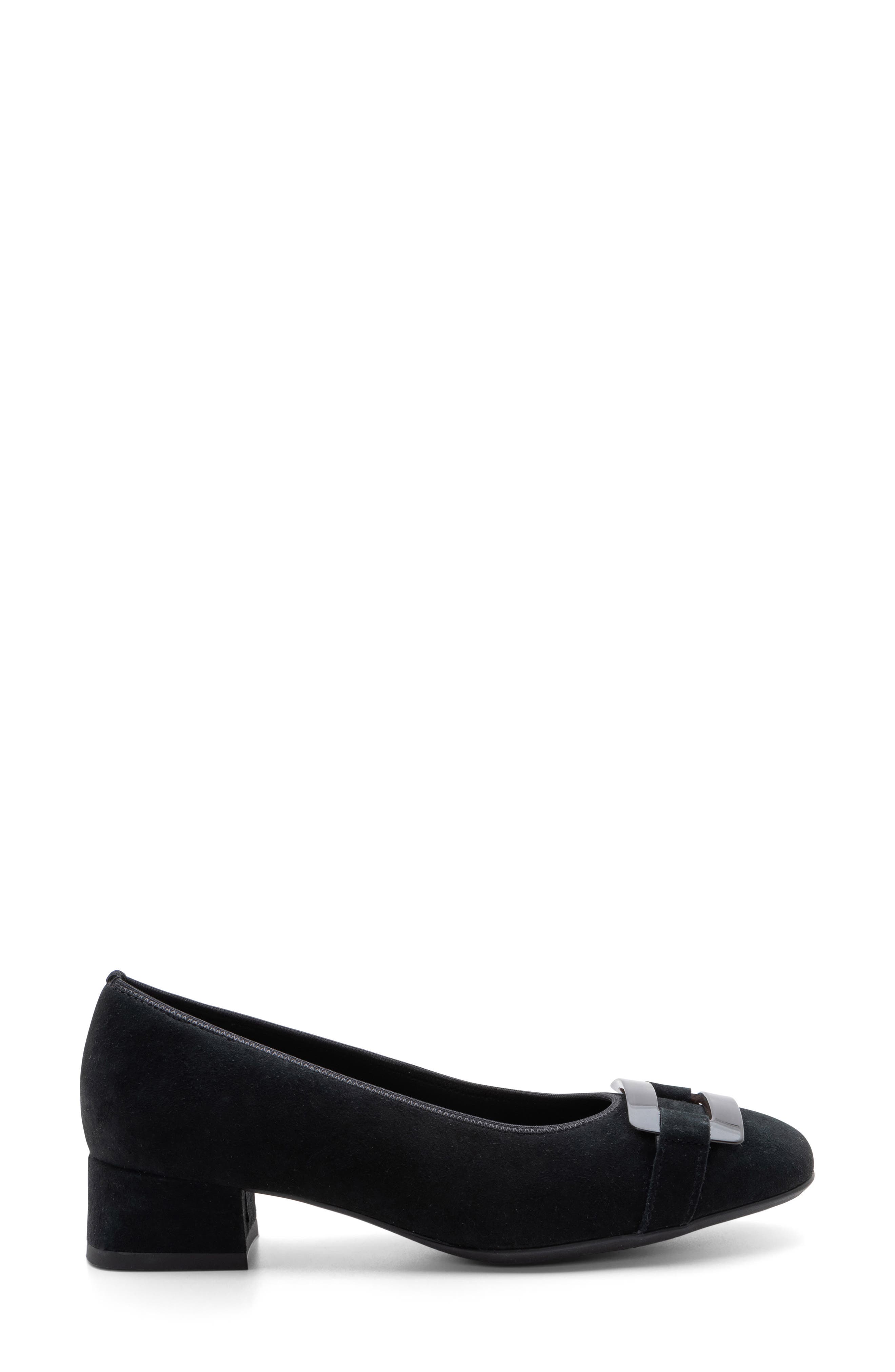 ara Gentian Pump, Alternate, color, Black Suede