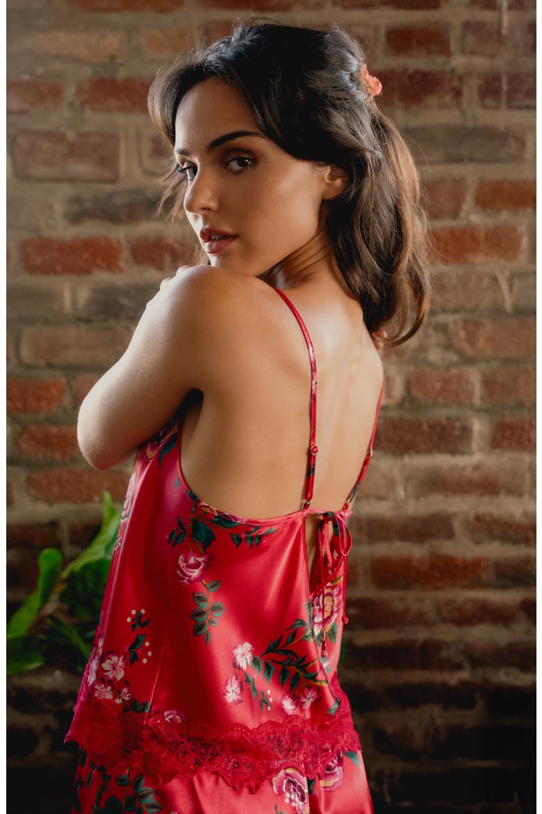 Phoenix Short Pajamas, Alternate, color, RED