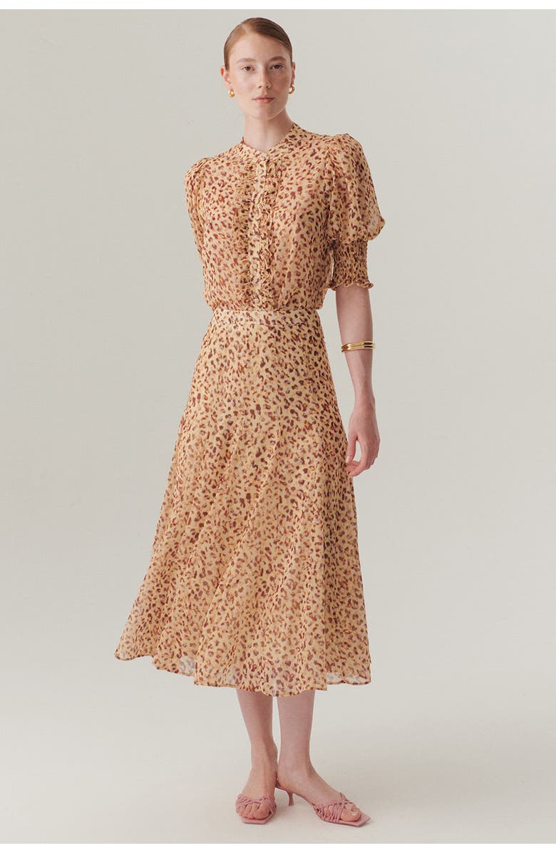 Exquise Arianna Midi Skirt, Alternate, color, Multi Color