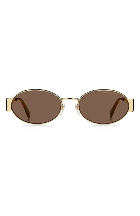 58mm Oval Sunglasses
