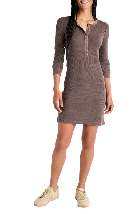 Forever Henley Long Sleeve Minidress