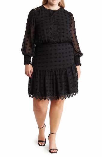 BY DESIGN Rina Lace Long Sleeve Dress