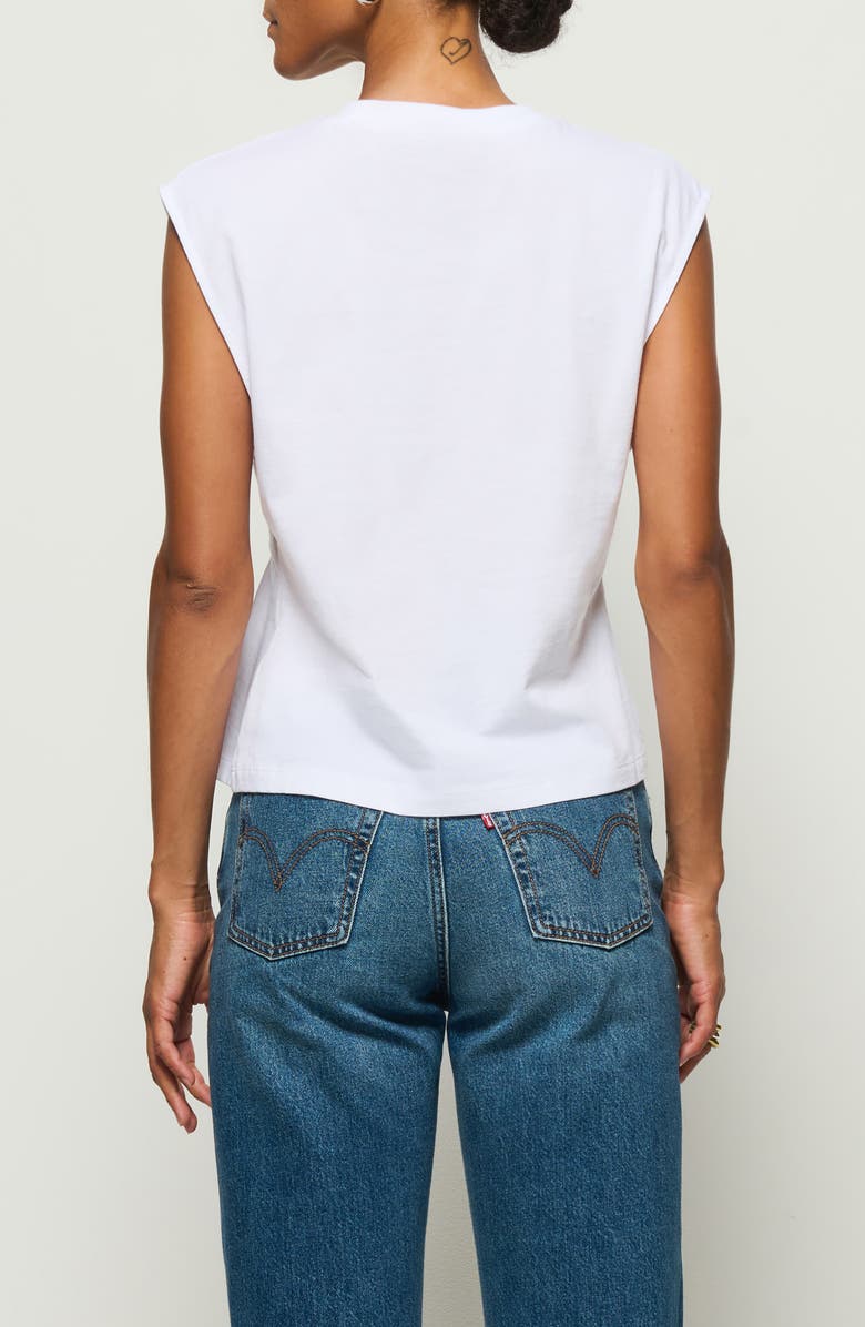 Nation LTD Meg Pleated Organic Cotton Top, Alternate, color, White